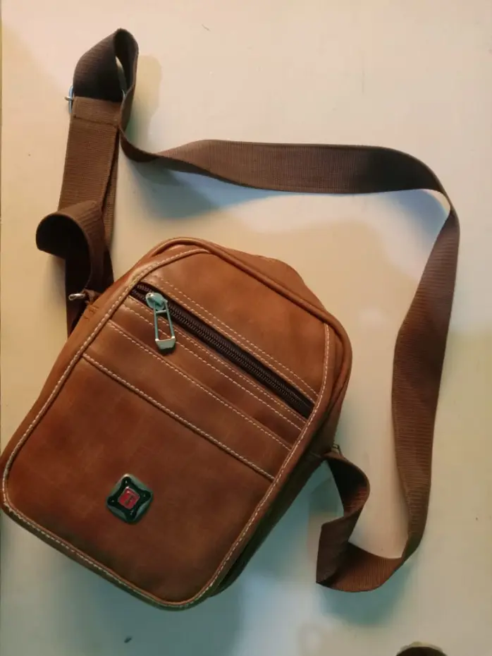 Men’s Leather Sling Bag | Premium Crossbody Shoulder Bag with Adjustable Strap & Multiple Compartments | Stylish Travel & Office Messenger Bag for Men