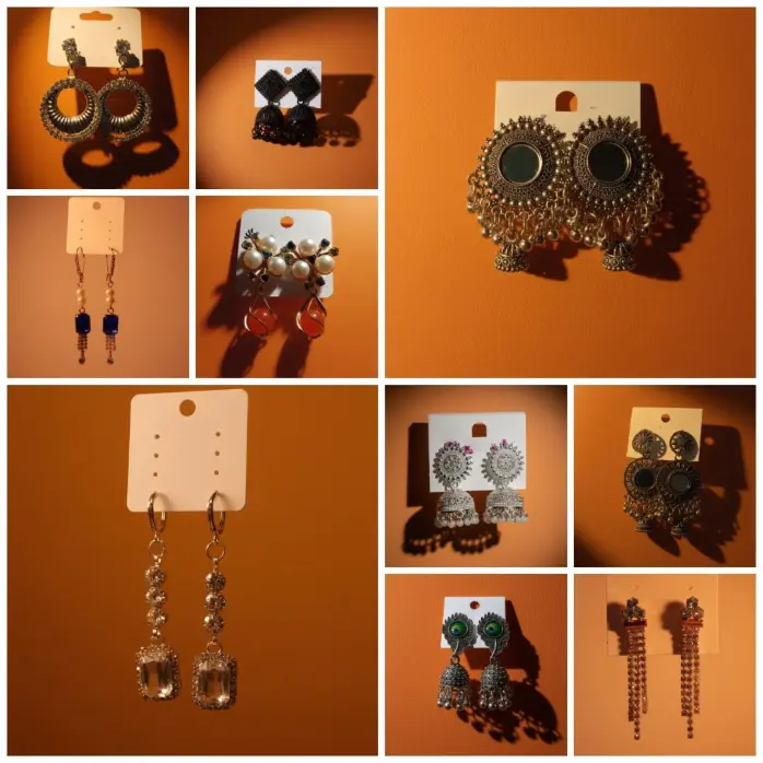 12-Piece Statement Earring Collection (Ethnic, Glamour & Boho Styles)